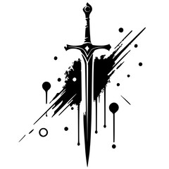 Bloody sword silhouette © Breck