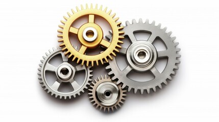 A stunning visualization of interlocking gears, representing the complex beauty of machinery and mechanical engineering.