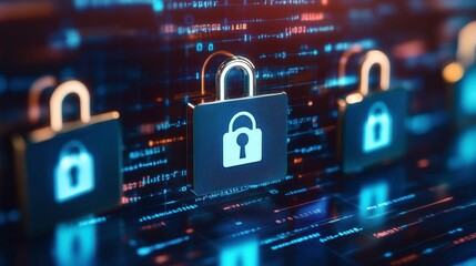 Tech Systems Overlay with High Contrast on White Background