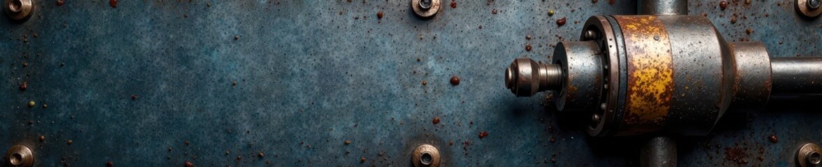 Industrial machinery with metal brushed steel texture, steel, metal, industrial