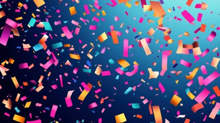 Obraz premium Joyful Confetti Celebration Burst - Festive Background