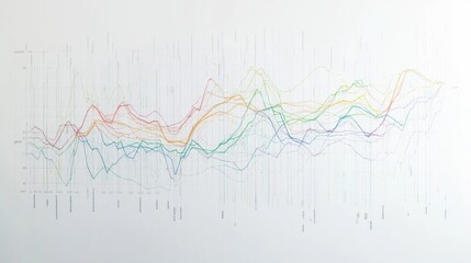 Fototapeta premium GDP and health correlation. Featuring a dual-axis chart on a clean white canvas