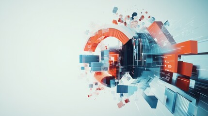 GDP and technological advancement relationship. Featuring visuals highlighting tech sectors' contributions to GDP