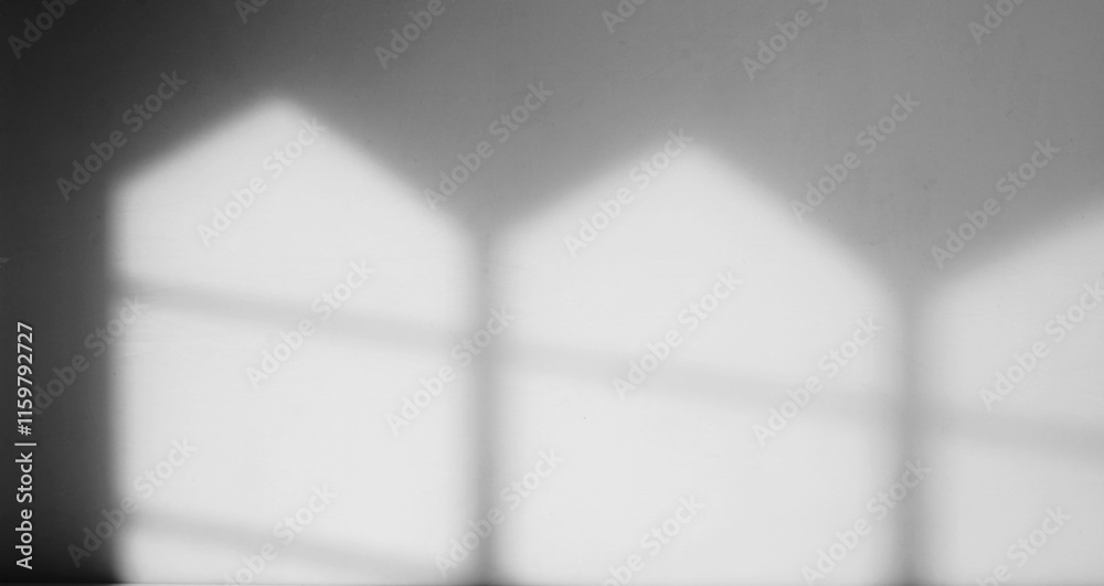 Poster minimalist retro window shadow overlay