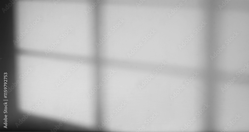Poster minimalist window shadow frame overlay