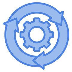 Process Icon Element For Design