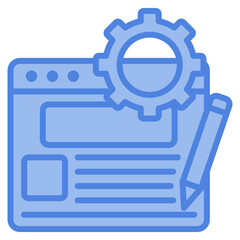 Blogging Icon Element For Design