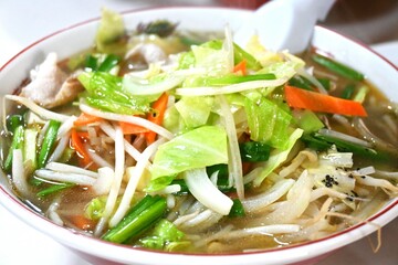 Travel to Japan. Local Chinese restaurant food Japan. At local Chinese restaurants in Japan, you can eat a variety of delicious dishes, including noodles, at low prices.