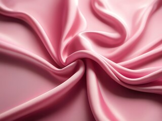 Fototapeta premium Elegant Pink Silk Drapery: A Textured Symphony of Softness and Light