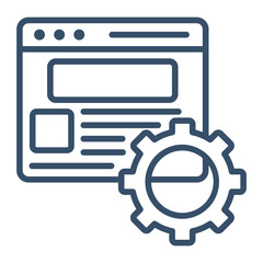 Blog Administration Icon Element For Design