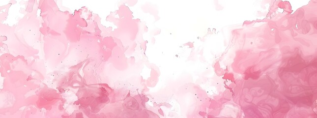 Fototapeta premium Soft pink abstract watercolor design with a gentle blend of hues.