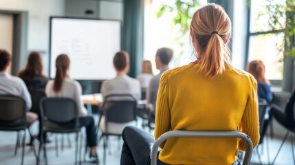 Professional attending a remote career growth workshop with interactive breakout sessions. Featuring workshop setup and breakout sessions