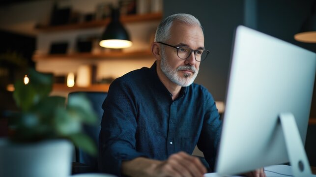 Professional attending a virtual career coaching session with a mentor. Featuring coaching platform and mentor interaction