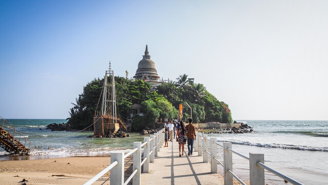 The landscape of Matara on the south coast of Sri Lanka