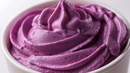 Delicious Purple Swirl of Ice Cream Delight