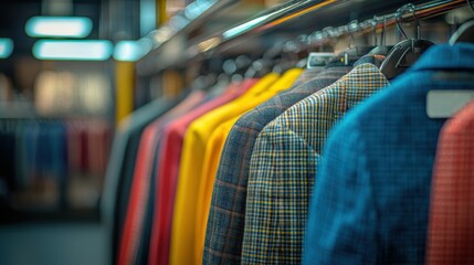 Colorful Blazers Displayed in Boutique