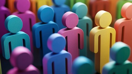 3D Infographic Representation of Equality Concept