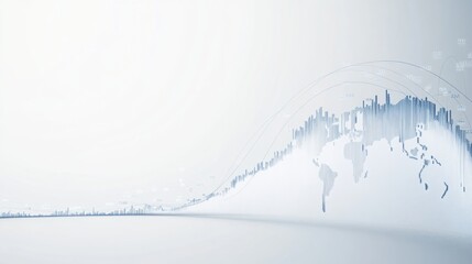 Timeline of global GDP growth over the past decade. Featuring key milestones