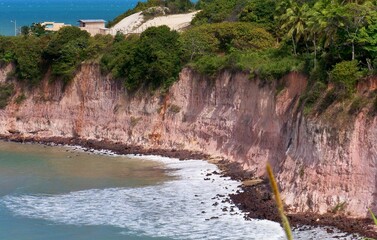 Cliffs on Tabatinga beach
