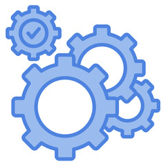 Gear Mechanism Icon Element For Design