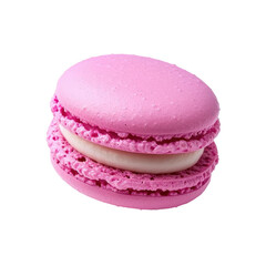Pink Macaron with Smooth Shell and Creamy Filling