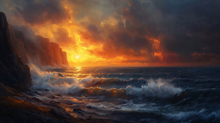  coastal cliffs sunrise