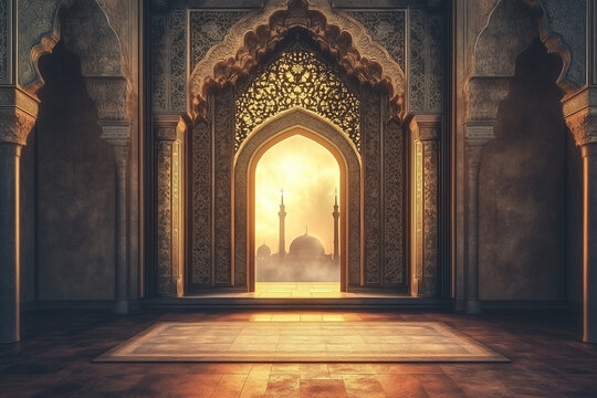 islamic background with beautiful image
