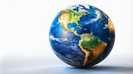 Fototapeta premium Earth Isolated - Image with Copy Space