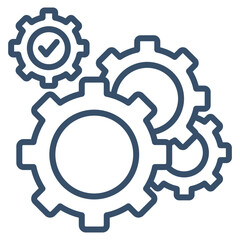 Gear Mechanism Icon Element For Design