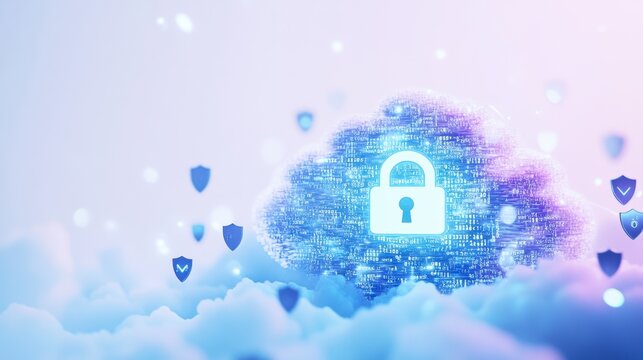 Secure cloud computing solution ensuring data protection and privacy with advanced cybersecurity measures for optimal information safety online.
