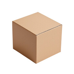 Clean Cardboard Box with Sealing Tape