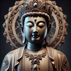 Gautam Buddha Abstract - Generative AI