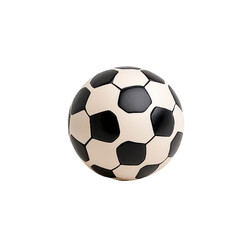Fototapeta premium Black and White Soccer Ball with Unique Pattern Design