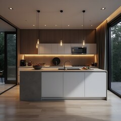 modern kitchen interior