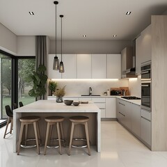 Fototapeta premium modern kitchen interior