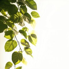 Sunlight Through Green Leaves Nature Background