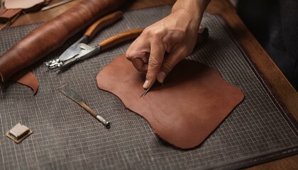 Stitching begins, each thread pulled tight with attention.  