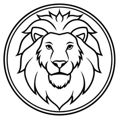 lion head vector
