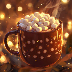  hot chocolate and gentle morning light