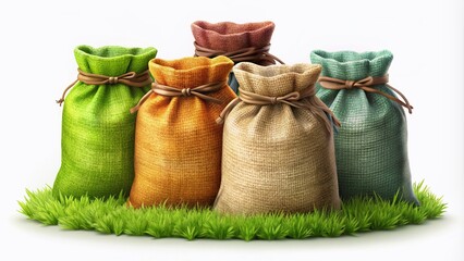 Jute Sack Bags - Isolated Landscape Photography