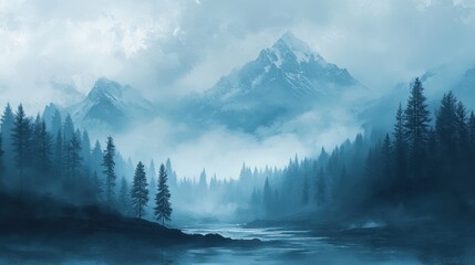 Misty Mountains Shrouded in Mystery