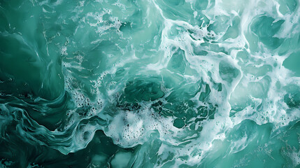 Obraz premium Seafoam green watercolor texture for serene projects. Seafoam. Illustration