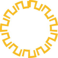 Chinese New Year Circular Frame