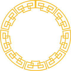 Chinese New Year Circular Frame