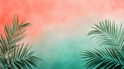 Gradient from coral to seafoam green, adding a refreshing, tropical ambiance with a vibrant touch. Seafoam. Illustration