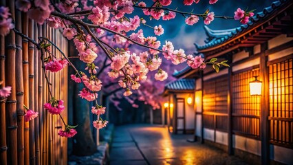 Obraz premium Modern Japanese Low Light Photography, Backgrounds, Art