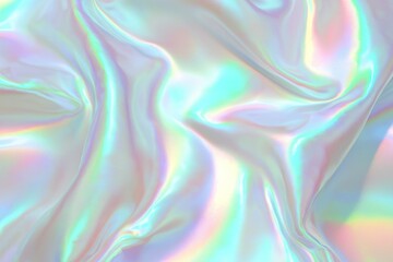 Piece of fabric with a rainbow pattern