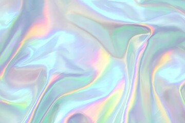 Piece of fabric with a rainbow pattern