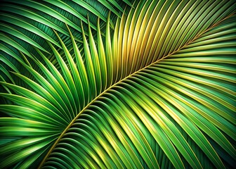 Palm Leaf Ornament Illustration, Decorative Palm Design, Elegant Tropical Decor