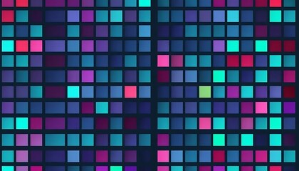 Abstract Colorful Square Grid Pattern Design